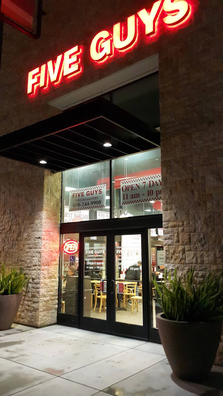 Five Guys | meal takeaway | 2278 Westborough Blvd, South San Francisco, CA 94080, USA | 6502449900 OR +1 650-244-9900