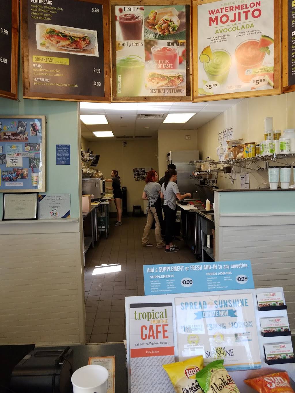 Tropical Smoothie Cafe | restaurant | 13749 N Litchfield Rd Suite 118, Surprise, AZ 85379, USA | 6235846280 OR +1 623-584-6280