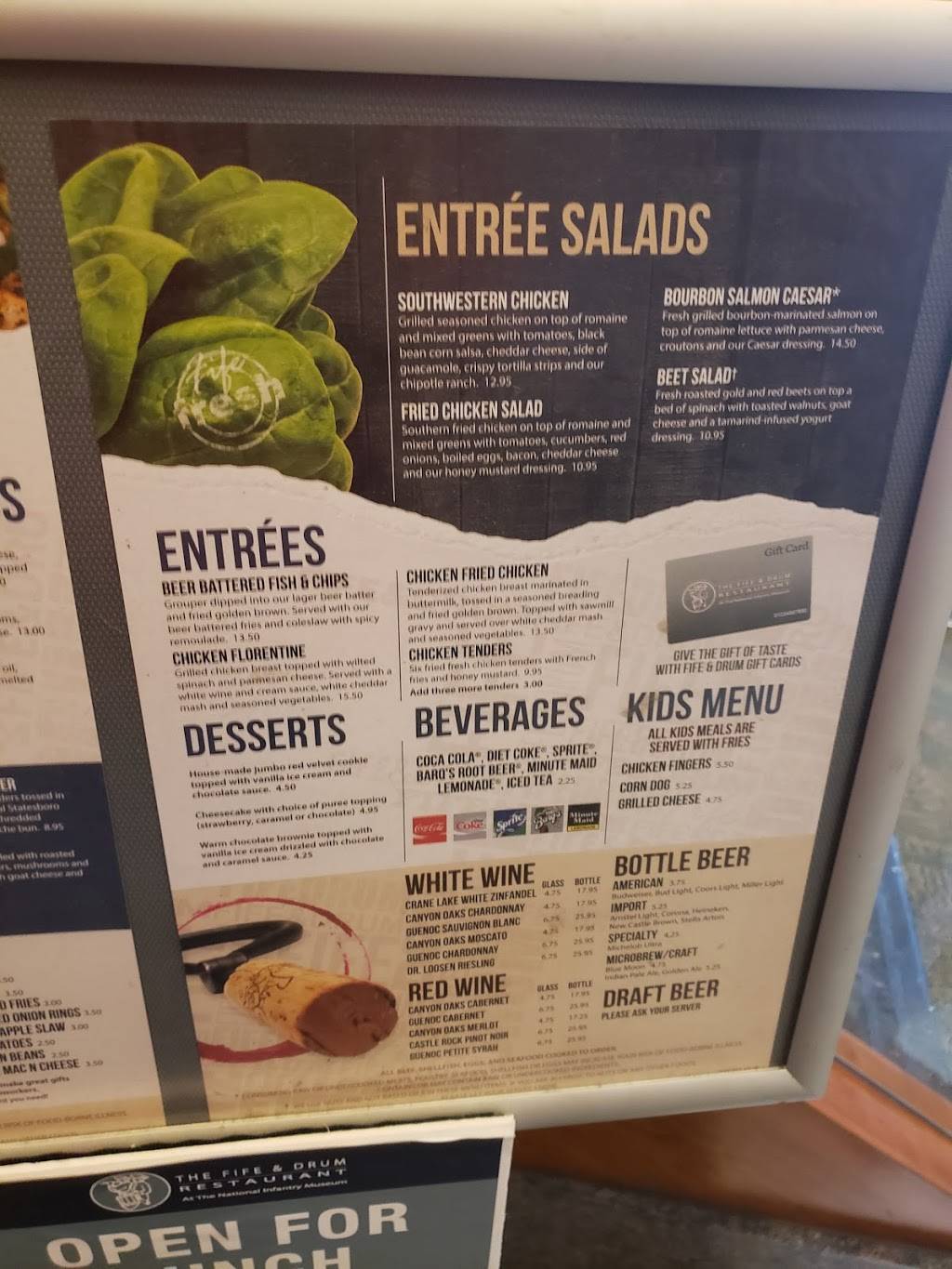 Fife & Drum Restaurant | restaurant | 1775 Legacy Way #235, Columbus, GA 31903, USA | 7066855801 OR +1 706-685-5801