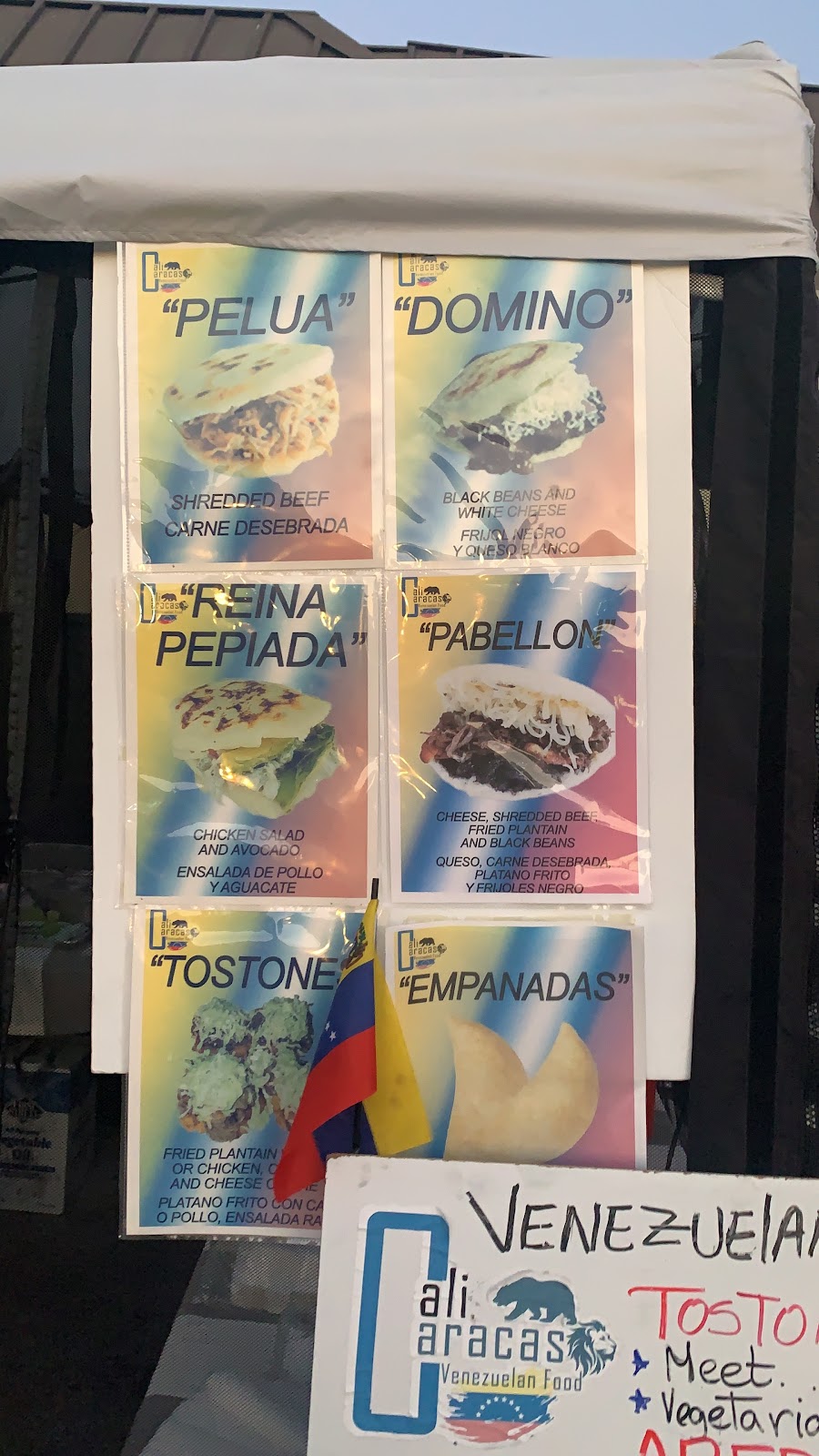 Cali Caracas Venezuelan Food Pop Up | restaurant | 1255 W El Camino Real, Sunnyvale, CA 94087, USA | 6509449185 OR +1 650-944-9185