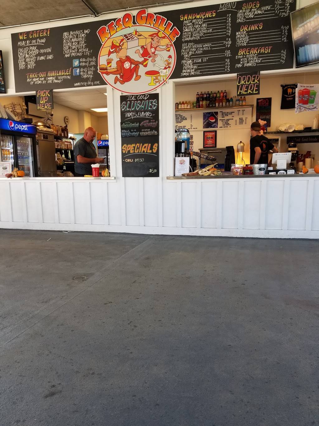 ResQ Grille & ResQ BBQ Catering | restaurant | 19623 Evergreen Mills Rd, Leesburg, VA 20175, USA | 7038013775 OR +1 703-801-3775