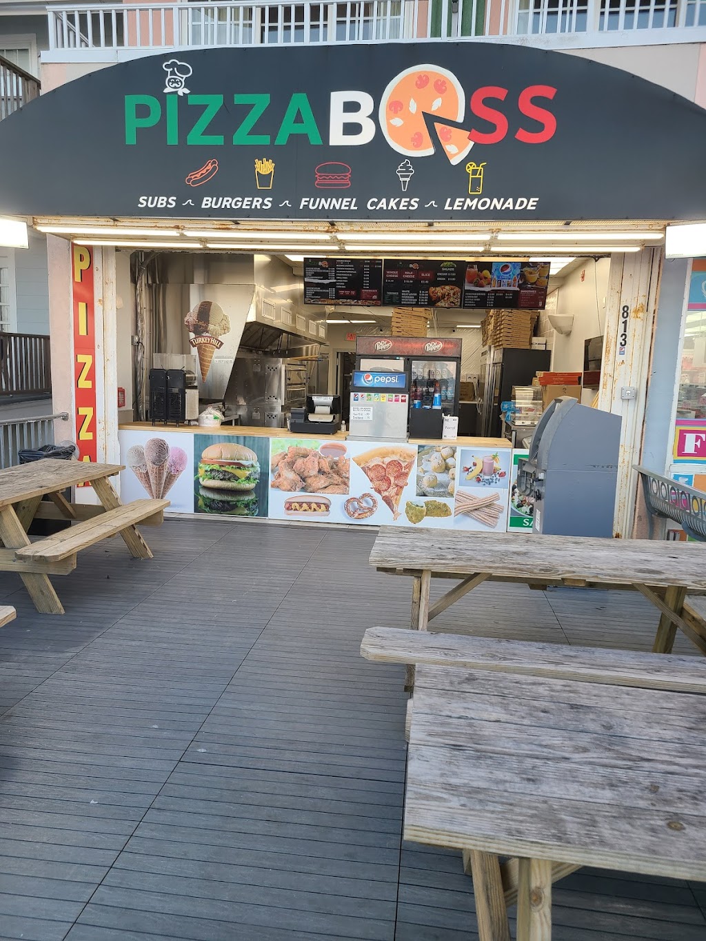 Pizza Boss | restaurant | 813 Atlantic Ave, Ocean City, MD 21842, USA | 4103907295 OR +1 410-390-7295