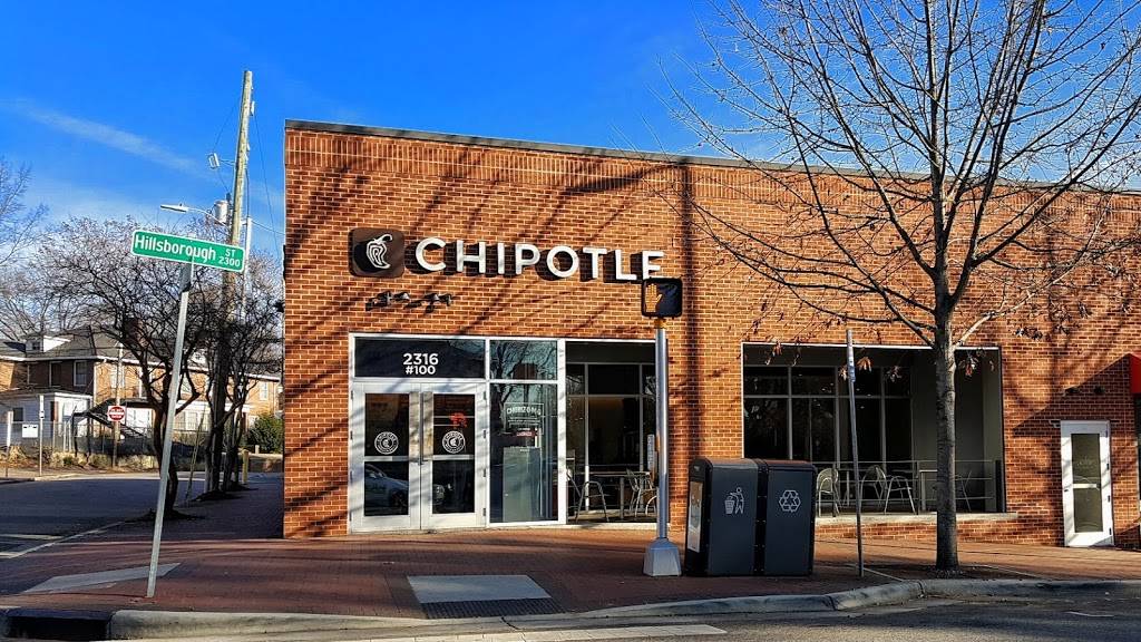 Chipotle Mexican Grill | restaurant | 2316 Hillsborough St Ste 100, Raleigh, NC 27607, USA | 9195761894 OR +1 919-576-1894