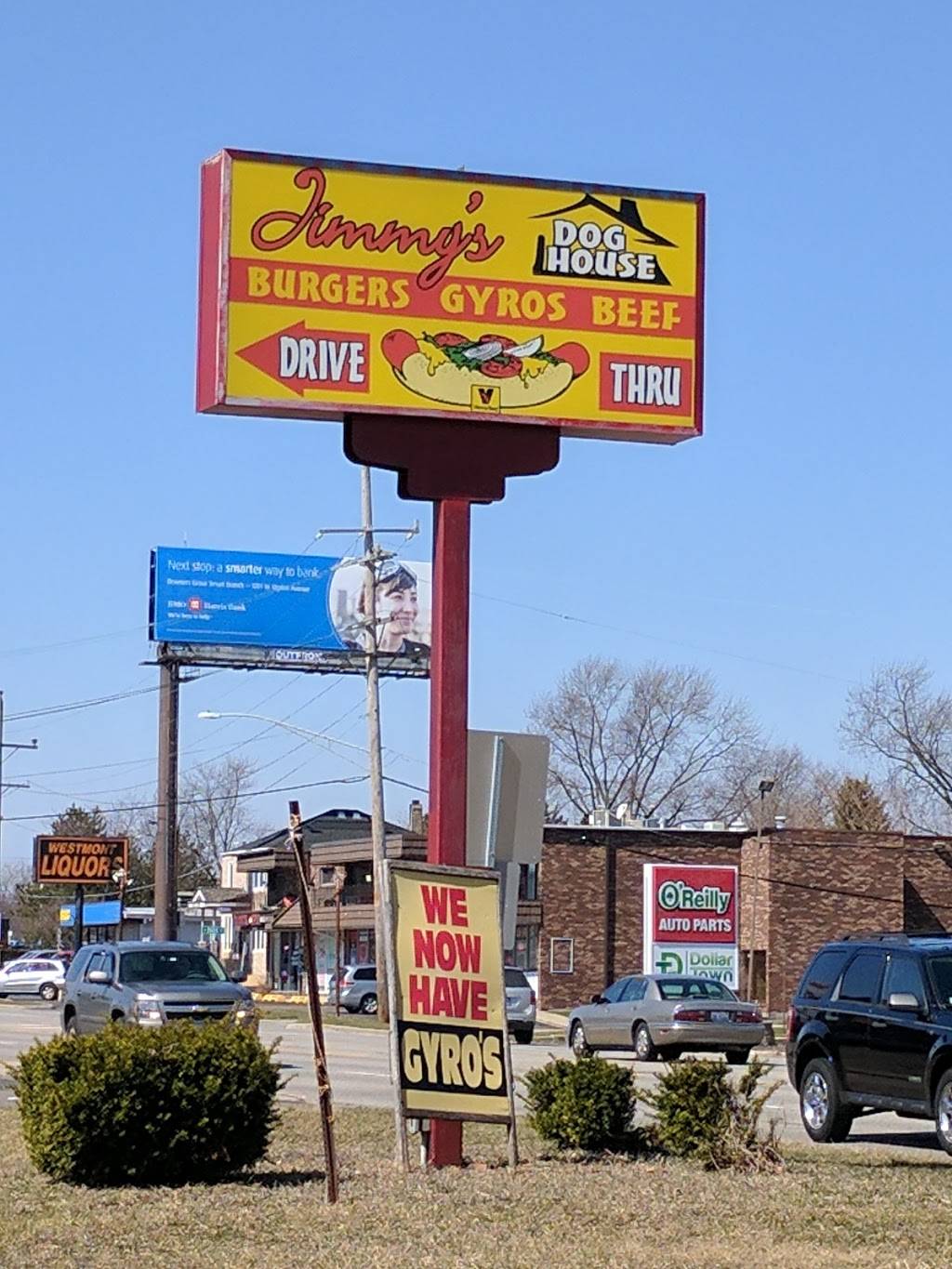 Jimmys Dog House | restaurant | 217 Ogden Ave, Westmont, IL 60559, USA | 6309638203 OR +1 630-963-8203