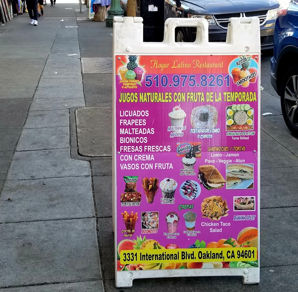 Hogar Latino Panaderia Y Restaurant | restaurant | 3331 International Blvd, Oakland, CA 94601, USA | 5109758261 OR +1 510-975-8261
