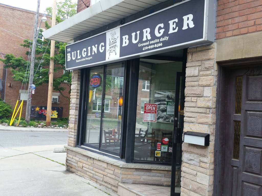 The Bulging Burger | restaurant | 2459 Queen St E, Toronto, ON M4E 1H7, Canada | 4166908466 OR +1 416-690-8466