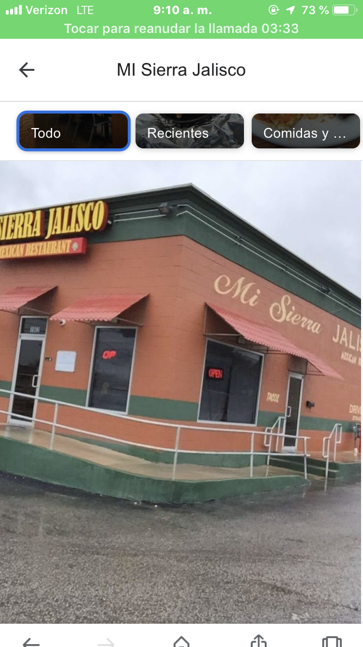 Mi sierra jalisco | restaurant | 1962 Bandera Rd, San Antonio, TX 78228, USA | 2103385864 OR +1 210-338-5864