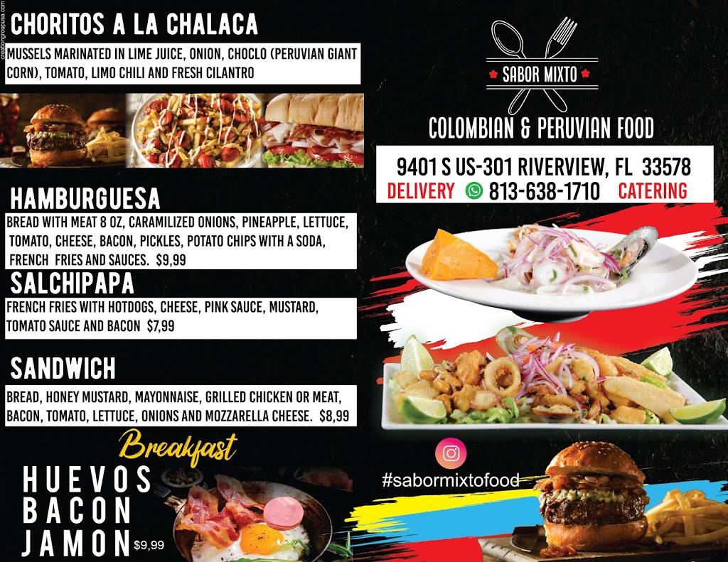 SABOR MIXTO | restaurant | 9401 US-301, Riverview, FL 33578, USA | 8136381710 OR +1 813-638-1710