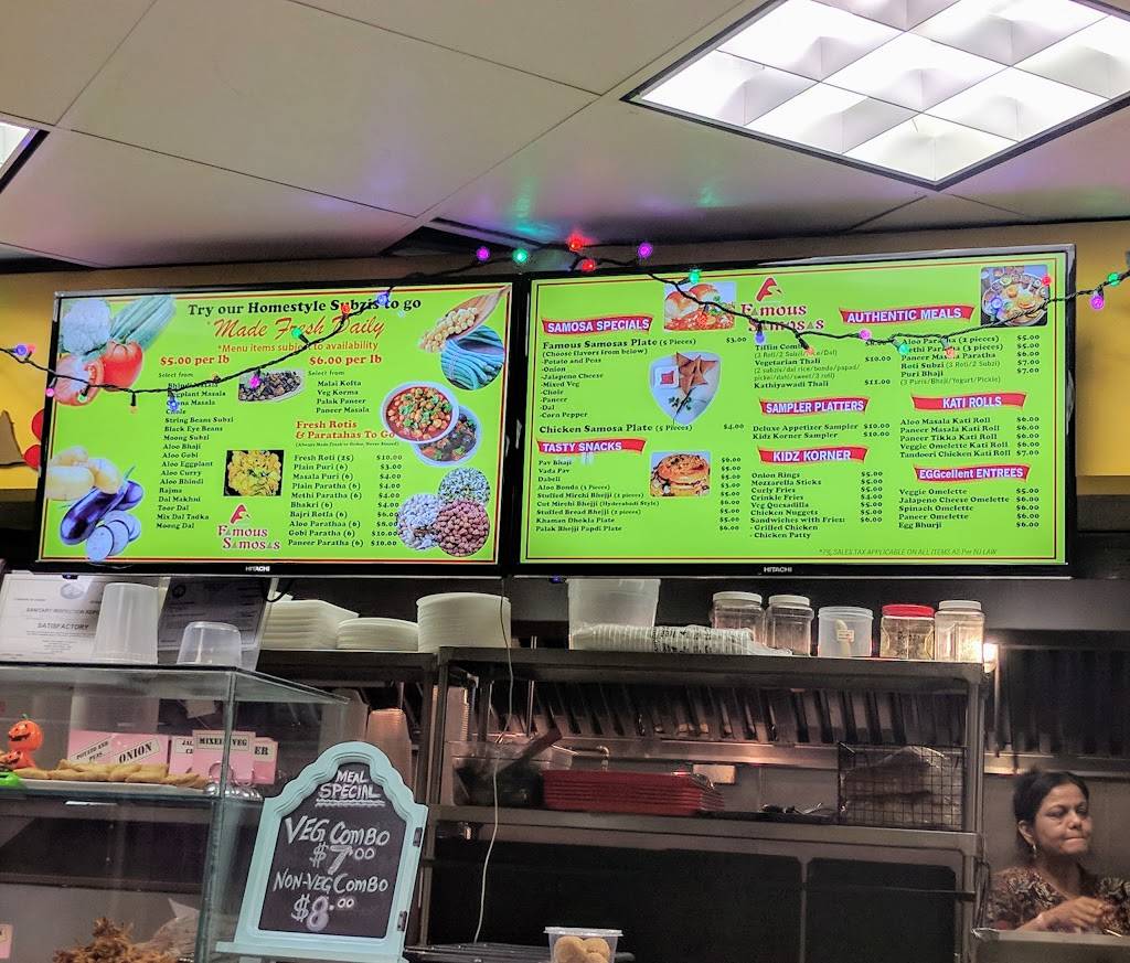 Famous Samosas | restaurant | 1710 Oak Tree Rd, Edison, NJ 08820, USA | 7327407373 OR +1 732-740-7373