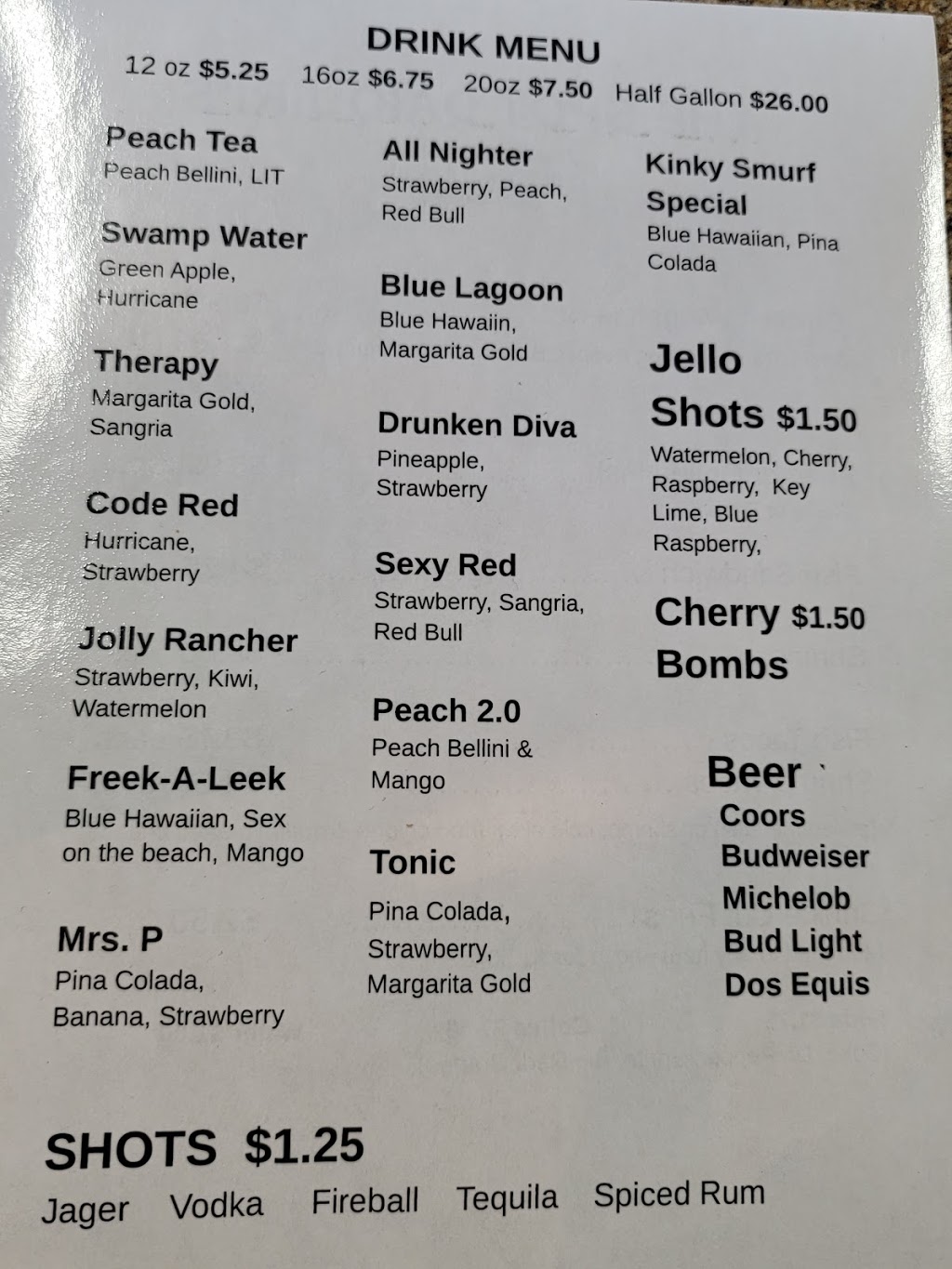 THE SPOT DAIQUIRI SHOP | restaurant | 1502 W Palestine Ave, Palestine, TX 75801, USA | 9034800980 OR +1 903-480-0980