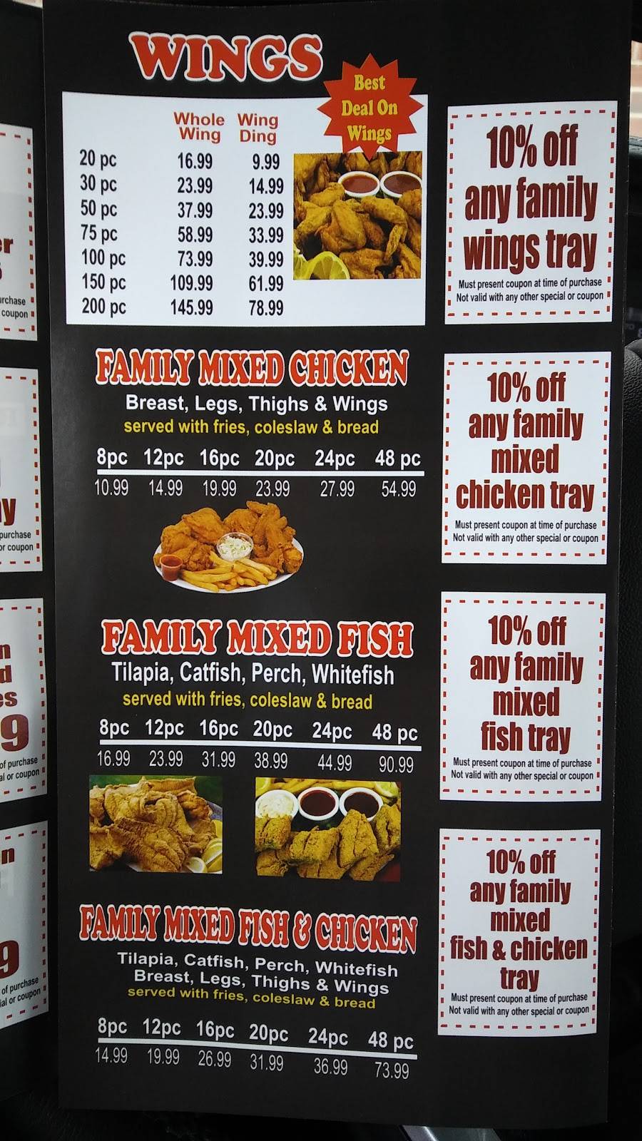 East pointe fish & chicken | meal takeaway | 18548 E 9 Mile Rd, Eastpointe, MI 48021, USA | 5862003200 OR +1 586-200-3200