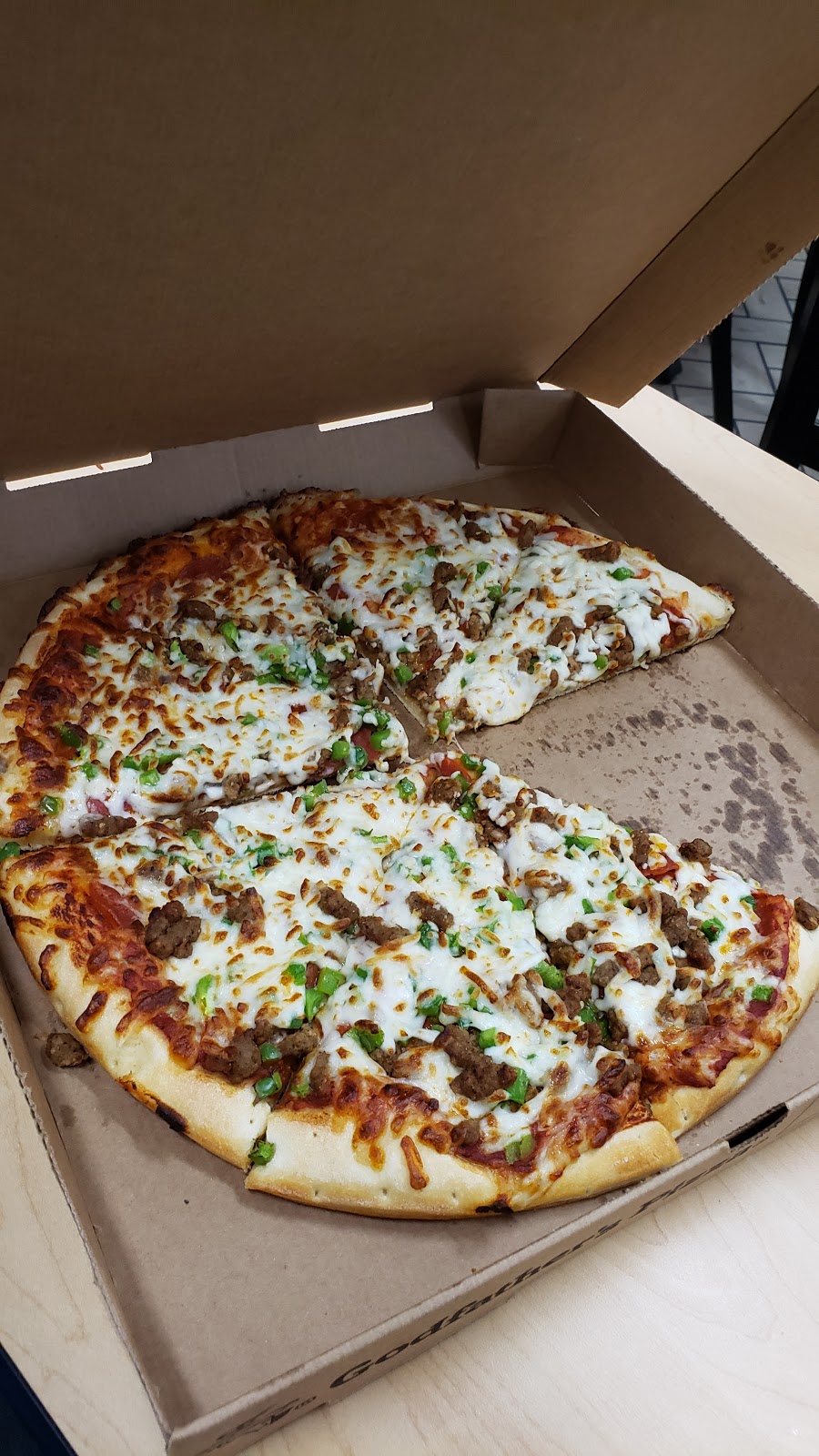 Godfathers Pizza Express | restaurant | 1124 Central E Fwy, Wichita Falls, TX 76301, USA | 9407617546 OR +1 940-761-7546