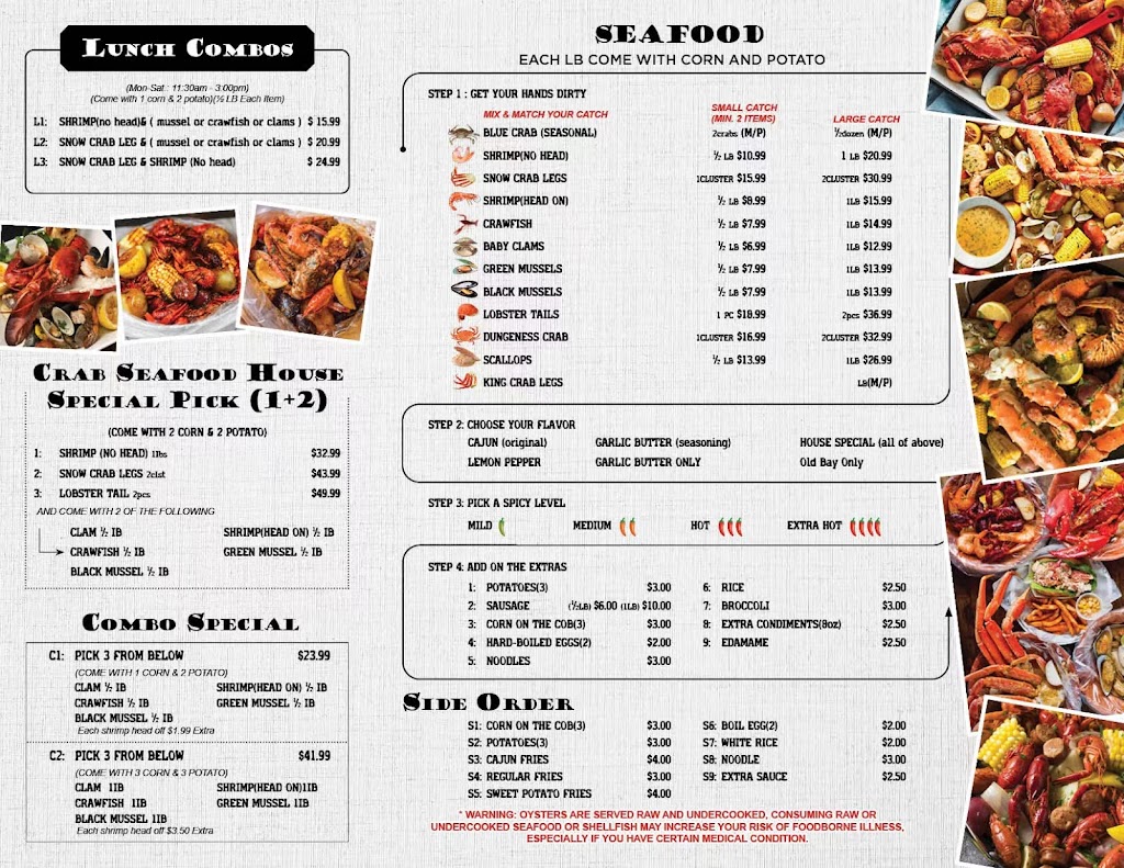 Crab seafood house | restaurant | 877 Town Centre Blvd, Clayton, NC 27520, USA | 9192431105 OR +1 919-243-1105