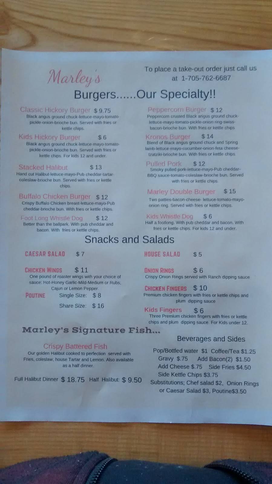Marleys Roadhouse | restaurant | 1790 Muskoka District Road 38, Bala, ON P0C 1A0, Canada | 7057626687 OR +1 705-762-6687