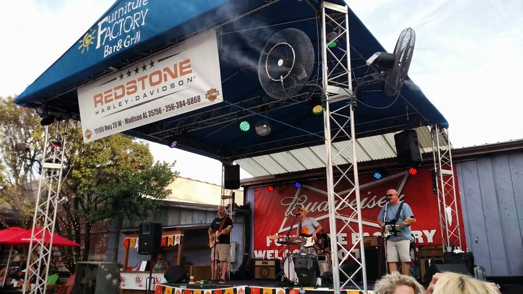 Furniture Factory Bar & Grill | restaurant | 619 Meridian St N #200, Huntsville, AL 35801, USA | 2565398001 OR +1 256-539-8001