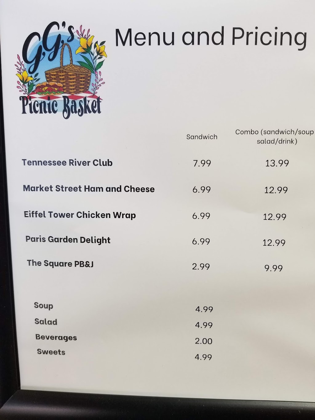 GGs Picnic Basket | restaurant | 104 S Brewer St, Paris, TN 38242, USA | 7315145764 OR +1 731-514-5764