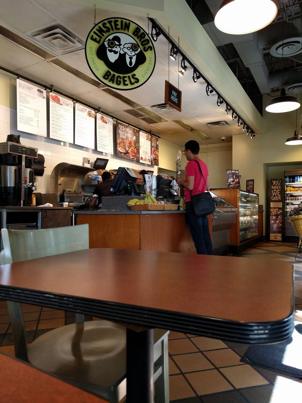 Einstein Bros. Bagels | cafe | 8397 Colesville Rd, Silver Spring, MD 20910, USA | 3015872136 OR +1 301-587-2136