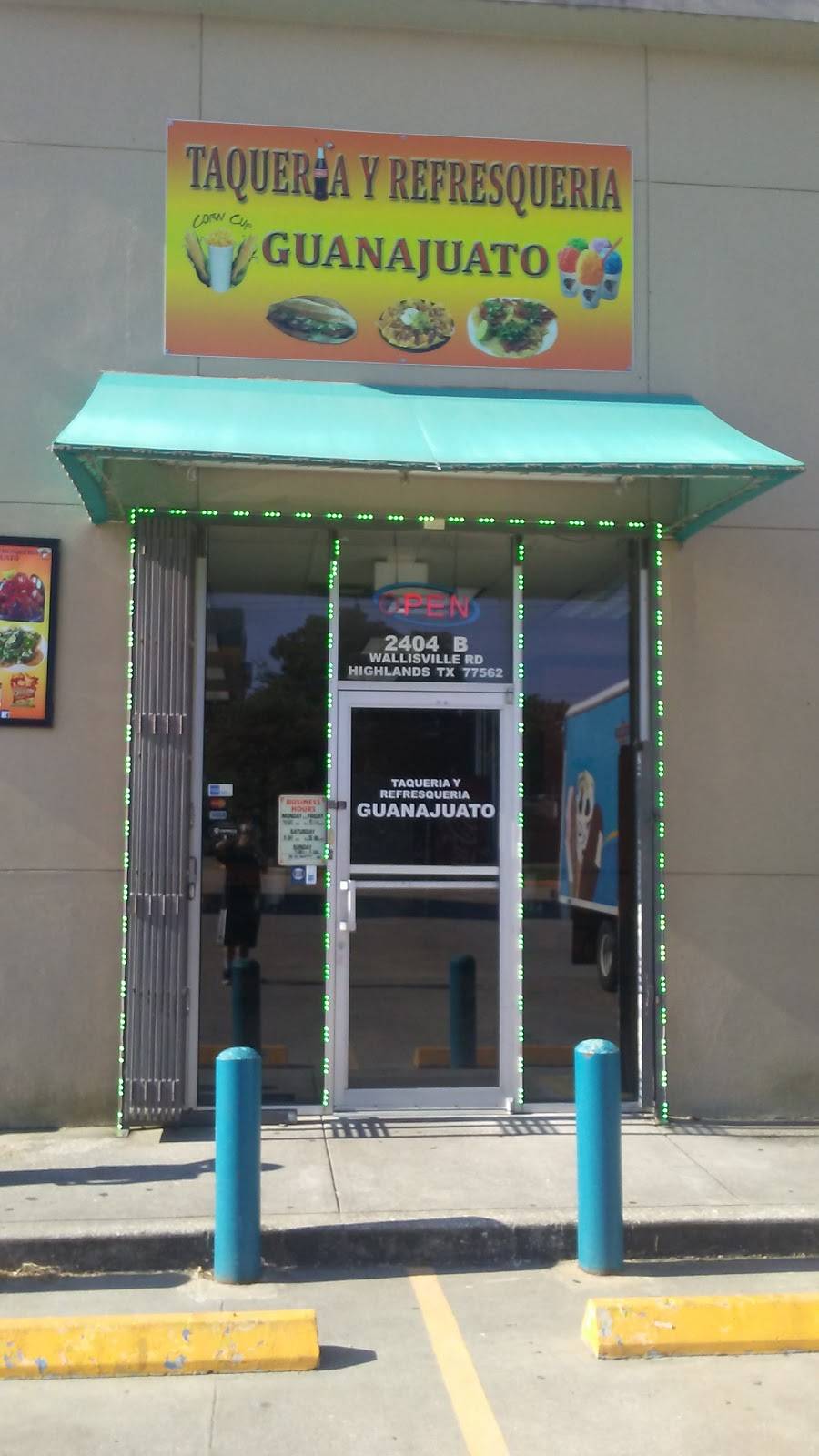 Taqueria Y Refresqueria Guanajuato | restaurant | 2404 E Wallisville Rd, Highlands, TX 77562, USA | 2814263800 OR +1 281-426-3800