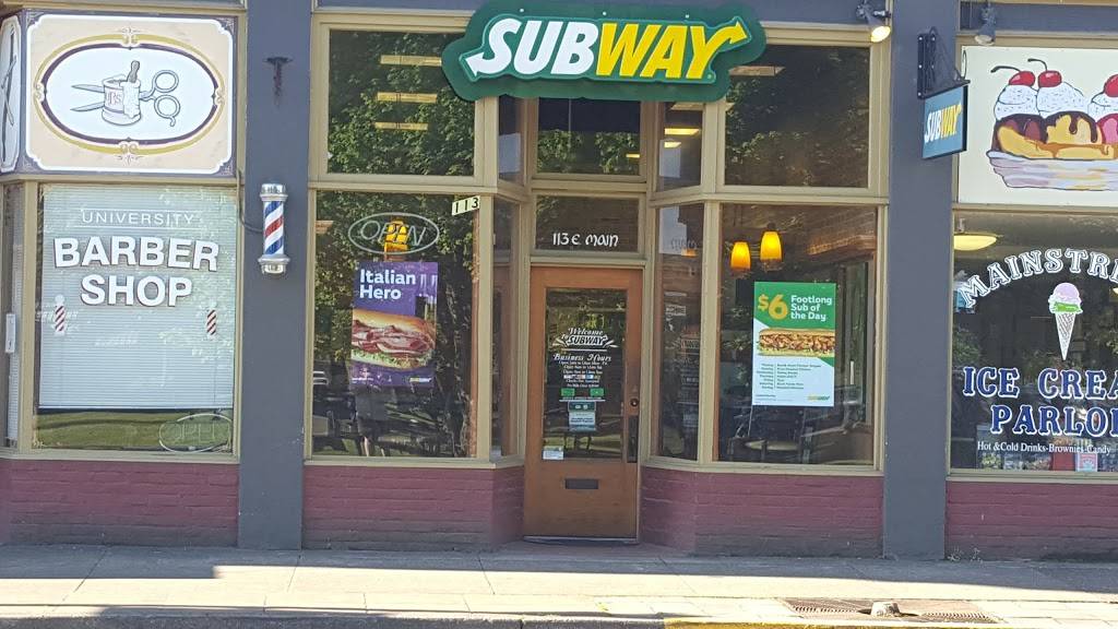 Subway | meal takeaway | 113 E Main St, Monmouth, OR 97361, USA | 5038370960 OR +1 503-837-0960