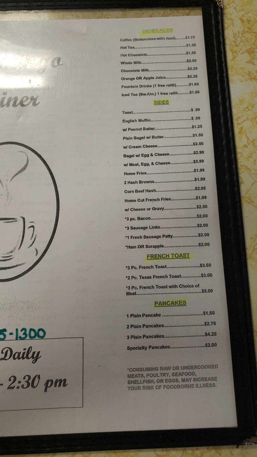 Flamingo Diner | restaurant | 175 US-11, Nanticoke, PA 18634, USA | 5707351300 OR +1 570-735-1300