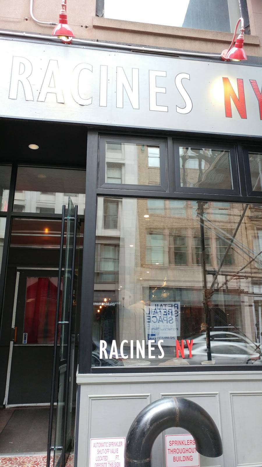 Racines NY | restaurant | 94 Chambers St, New York, NY 10007, USA | 2122273400 OR +1 212-227-3400