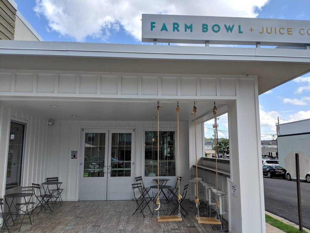 Farm Bowl and Juice Co. | restaurant | 1920 29th Ave S, Homewood, AL 35209, USA | 2058482929 OR +1 205-848-2929