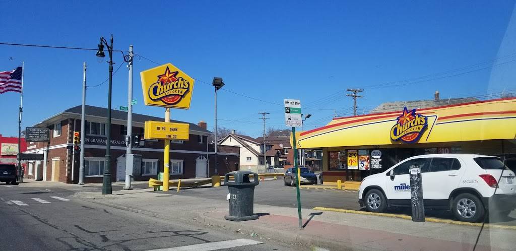 Churchs Chicken | restaurant | 7060 Michigan Ave, Detroit, MI 48210, USA | 3138433788 OR +1 313-843-3788