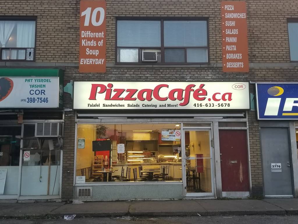 PizzaCafé | restaurant | 3774 Bathurst St, North York, ON M3H 3M6, Canada | 4166335678 OR +1 416-633-5678