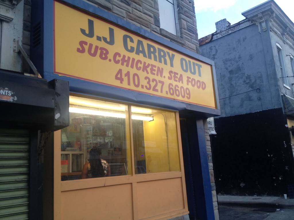 J.J Carryout | meal takeaway | 2423 E Monument St, Baltimore, MD 21205, USA | 4103276609 OR +1 410-327-6609