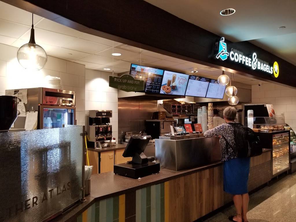 Coffee & Bagels | cafe | 2400 Aviation Drive Terminal C6, Dallas, TX 75261, USA | 8002243563 OR +1 800-224-3563