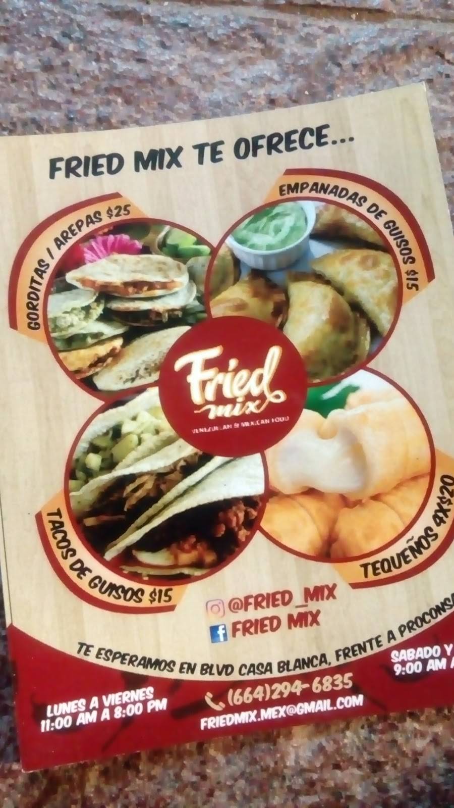 Fried Mix | restaurant | Canal Casablanca, Matamoros Norte-, Matamoros Norte-Centro-Sur, Las Misiones, 22215 Tijuana, B.C., Mexico | 0446642946835 OR +52 1 664 294 6835