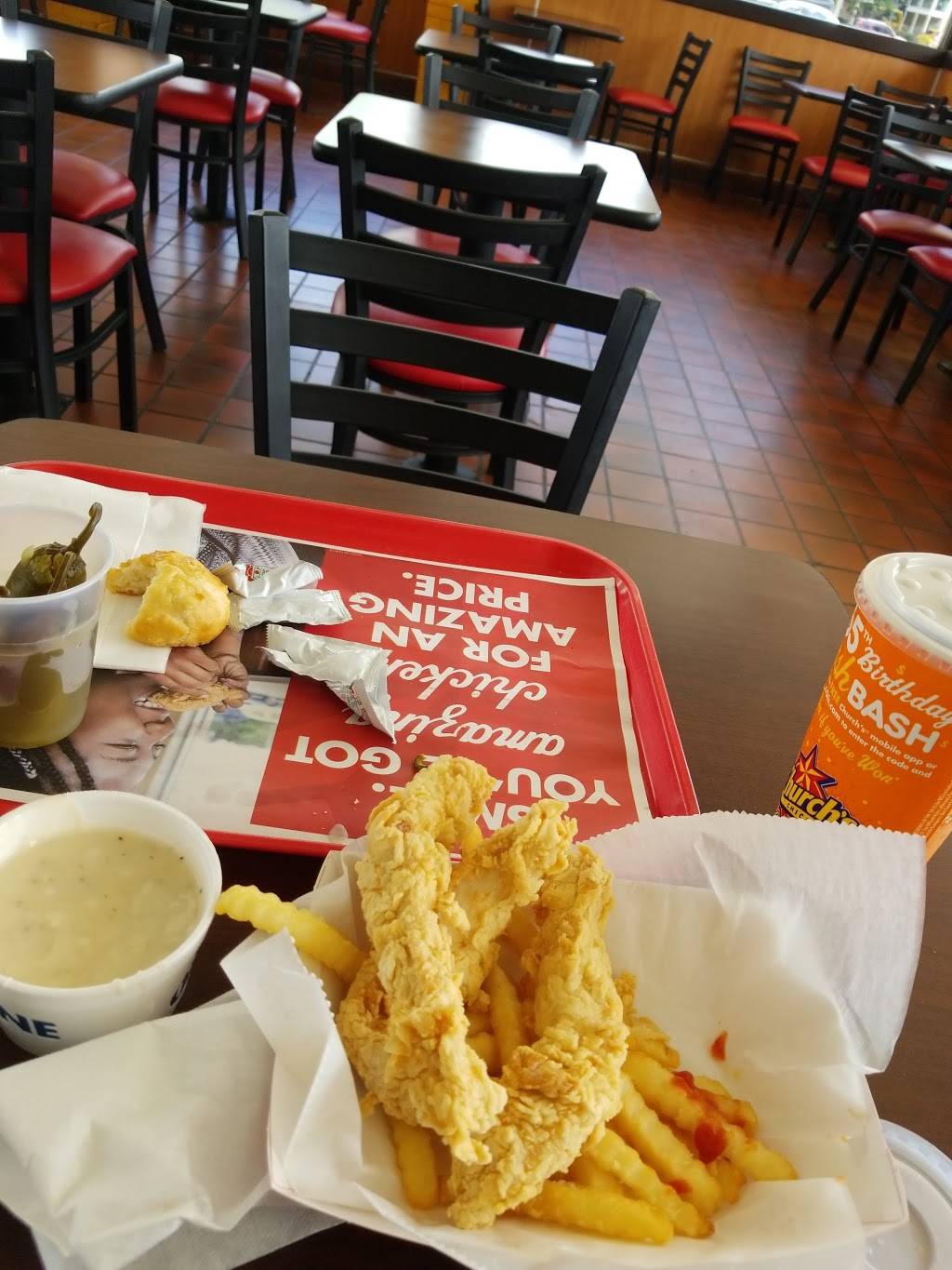 Churchs Chicken | restaurant | 102 E San Augustine St, Deer Park, TX 77536, USA | 2814799526 OR +1 281-479-9526