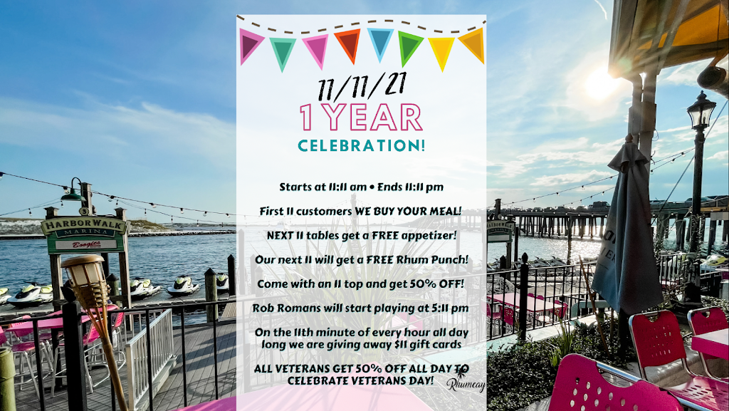 Rhumcay Island Grill at Harborwalk | restaurant | 2 Harbor Blvd #100, Destin, FL 32541, USA | 8503532169 OR +1 850-353-2169