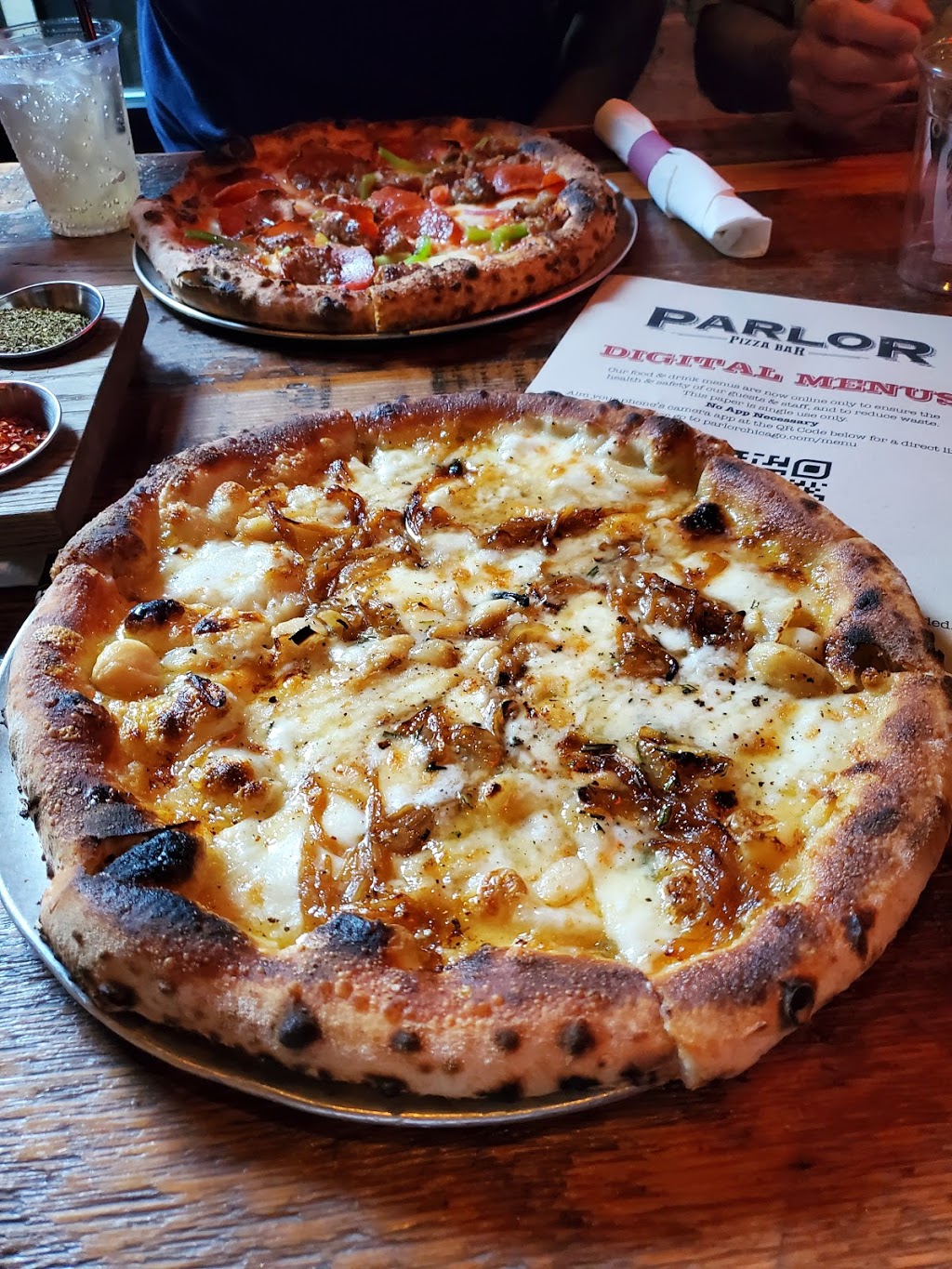 Parlor Pizza Bar West Loop | restaurant | 108 N Green St, Chicago, IL 60607, USA | 3126006090 OR +1 312-600-6090