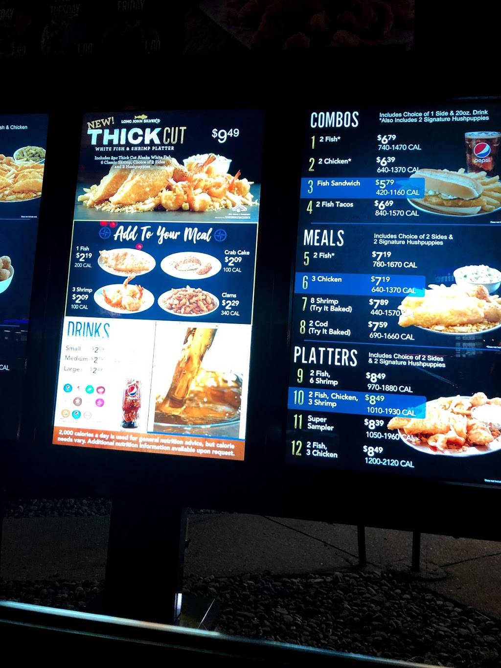 Long John Silvers | restaurant | 400 S 1st St, La Grange, KY 40031, USA | 5022227008 OR +1 502-222-7008