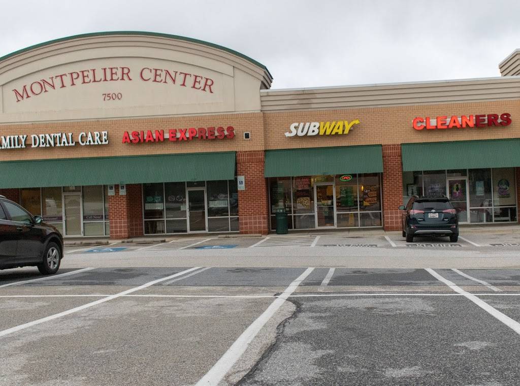 Asian Express | restaurant | #109 Montpelier Center, 6012, 7500 Montpelier Rd, Laurel, MD 20723, USA | 3017258363 OR +1 301-725-8363