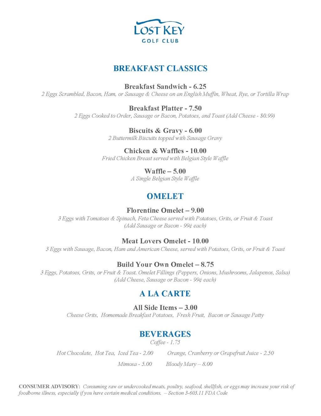 The Restaurant At Lost Key | restaurant | 625 Lost Key Dr Suite B, Pensacola, FL 32507, USA | 8505492168 OR +1 850-549-2168