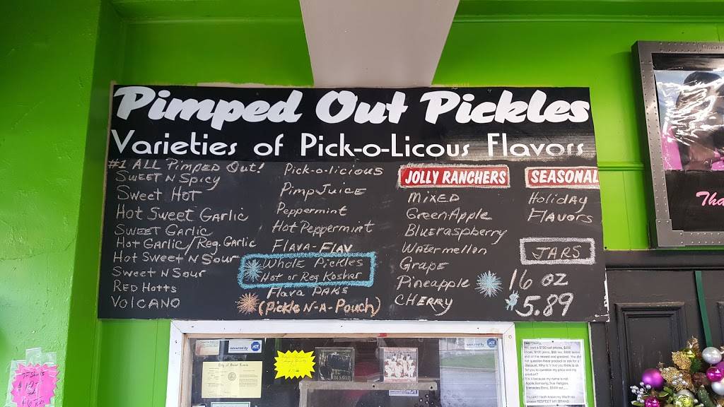 Pimped Out Pickles | restaurant | 2801 N Kingshighway Blvd, St. Louis, MO 63113, USA | 3144011807 OR +1 314-401-1807