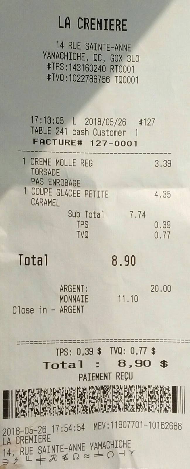 La Crémière | restaurant | 14 Route Sainte Anne O, Yamachiche, QC G0X 3L0, Canada | 8192285620 OR +1 819-228-5620