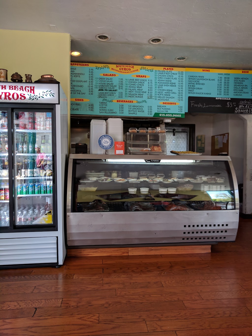 North Beach Gyros | restaurant | 561 Columbus Ave, San Francisco, CA 94133, USA | 4156559649 OR +1 415-655-9649