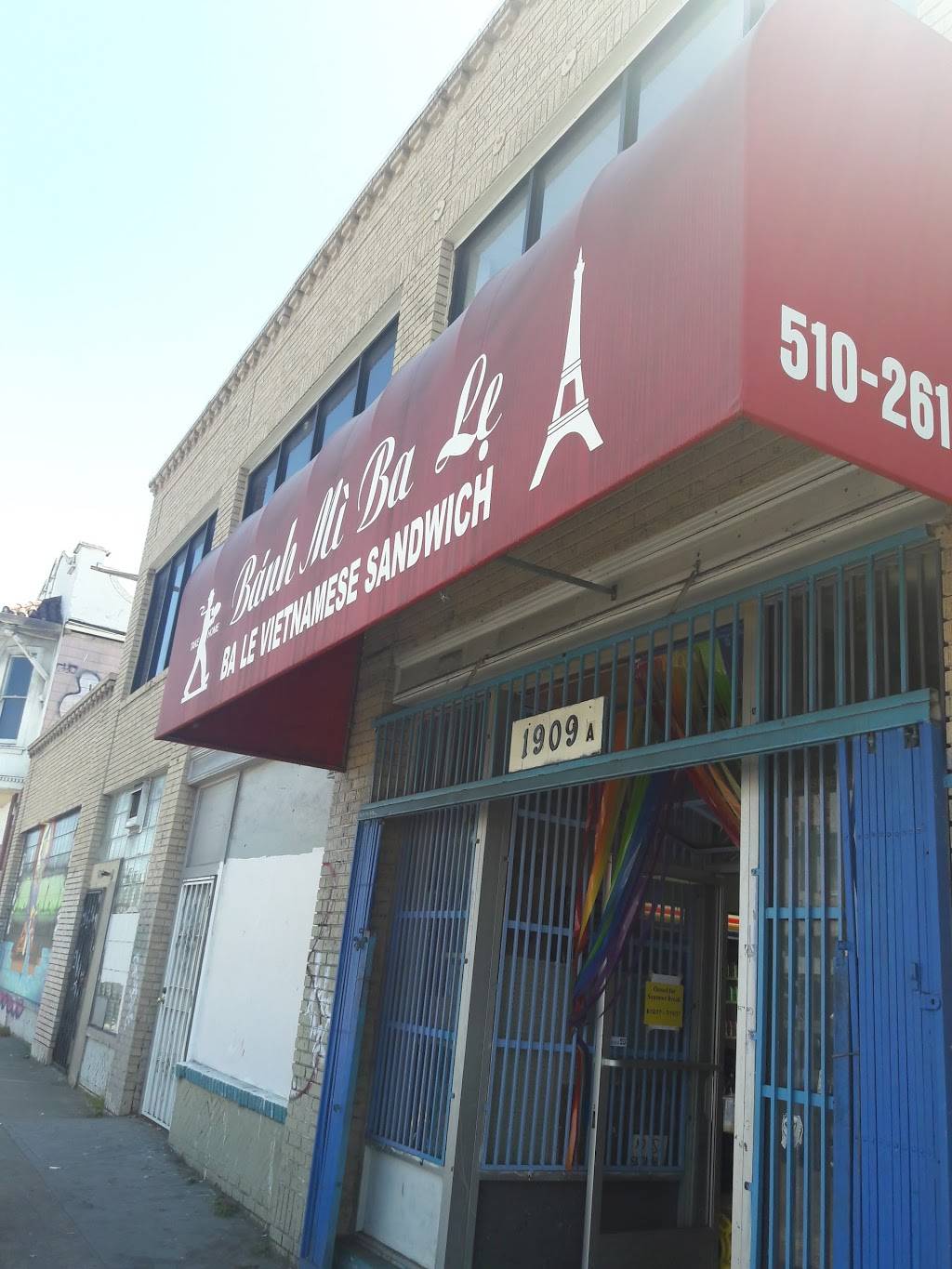 Banh Mi Ba Le | meal takeaway | 1909 International Blvd, Oakland, CA 94606, USA | 5102619800 OR +1 510-261-9800