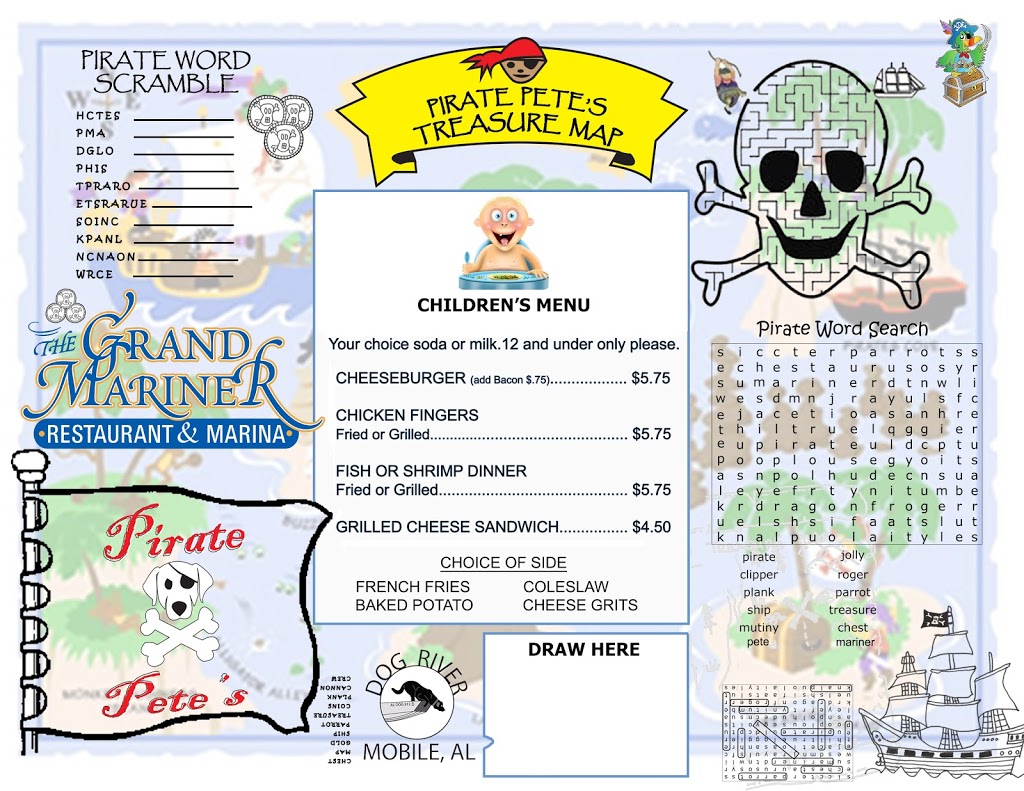 The Grand Mariner Marina & Restaurant | restaurant | 6036 Rock Point Rd, Mobile, AL 36605, USA | 2515258395 OR +1 251-525-8395