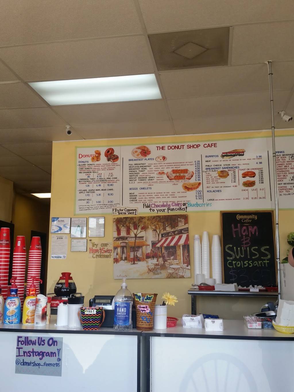 donut shop Cafe | restaurant | 2990 US 49, Florence, MS 39073, USA | 6018450774 OR +1 601-845-0774