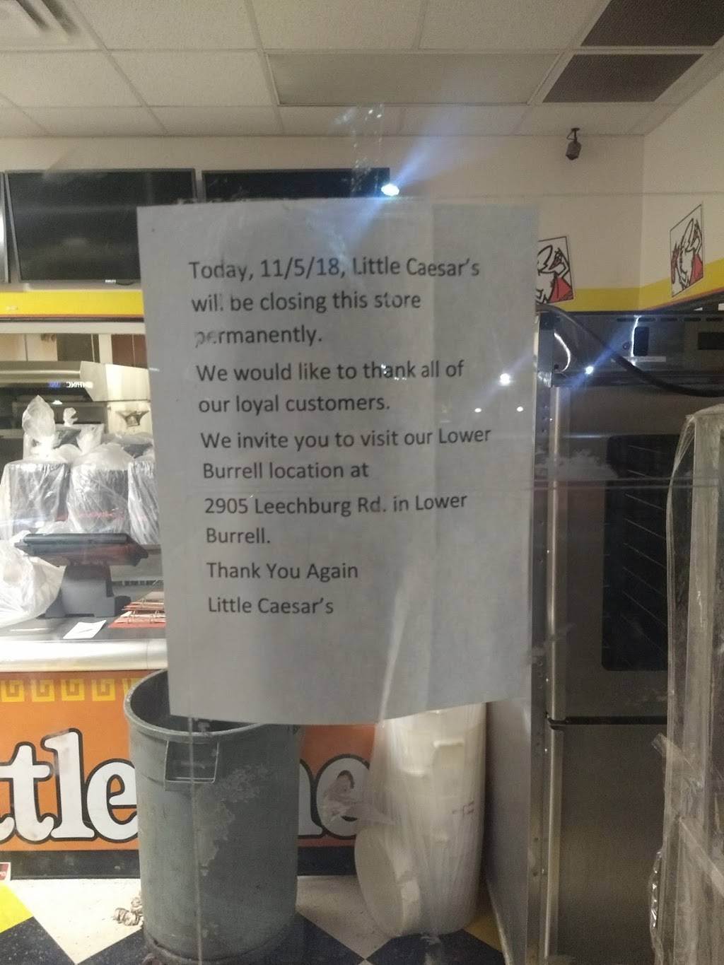 Little Caesars Pizza | meal takeaway | 1800 Golden Mile Hwy, Pittsburgh, PA 15239, USA | 7245198602 OR +1 724-519-8602