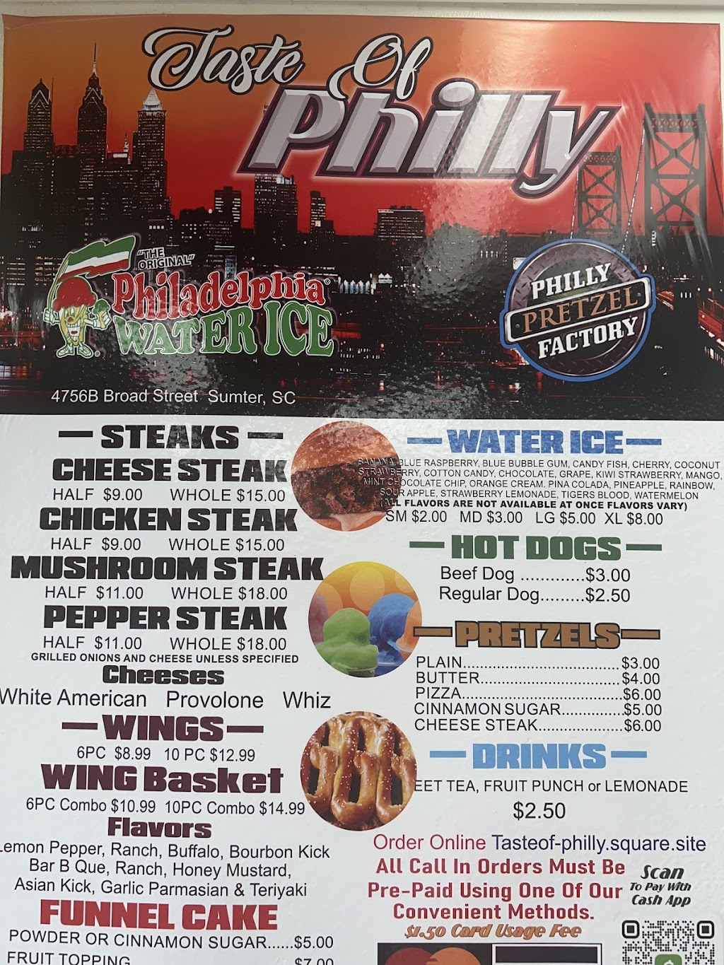 Taste of Philly | restaurant | 4756B Broad St, Sumter, SC 29154, USA | 8032940571 OR +1 803-294-0571