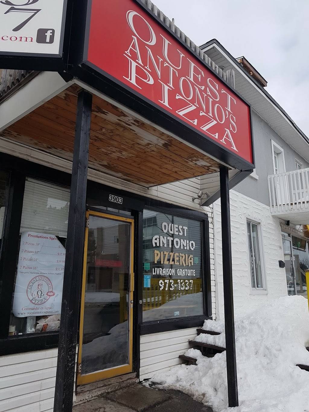 Ouest Antonios Pizza | restaurant | 3903 Boulevard Lévesque O, Laval, QC H7W 2P1, Canada | 4509731337 OR +1 450-973-1337