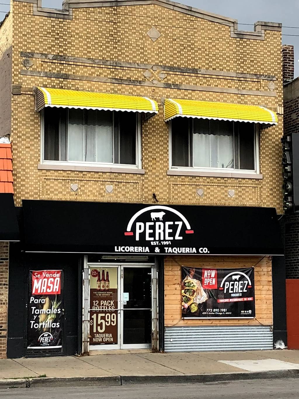 Licoreria & Taqueria Perez | restaurant | 4129 S Archer Ave, Chicago, IL 60632, USA | 7738901981 OR +1 773-890-1981