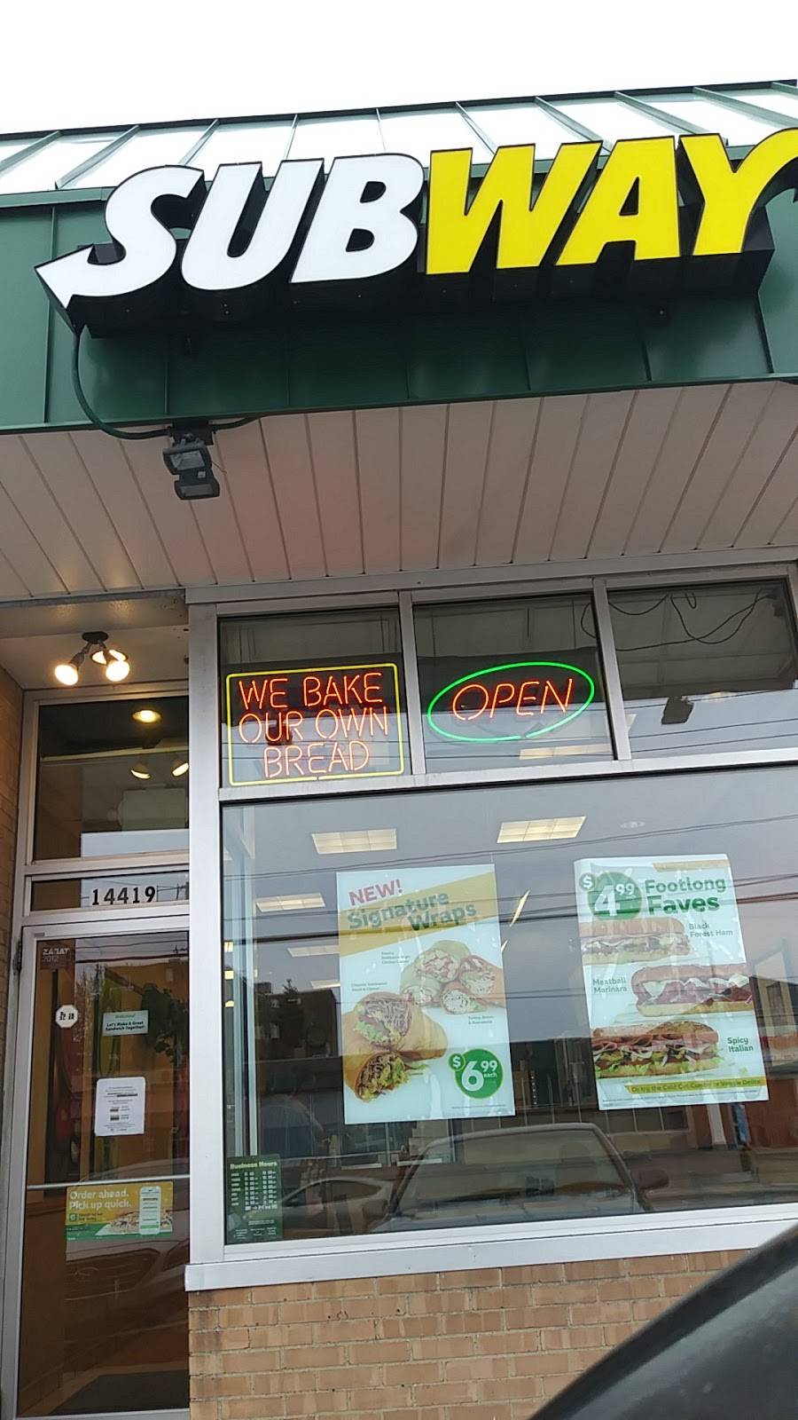 Subway | restaurant | 14419 Cedar Rd, South Euclid, OH 44121, USA | 2163817782 OR +1 216-381-7782