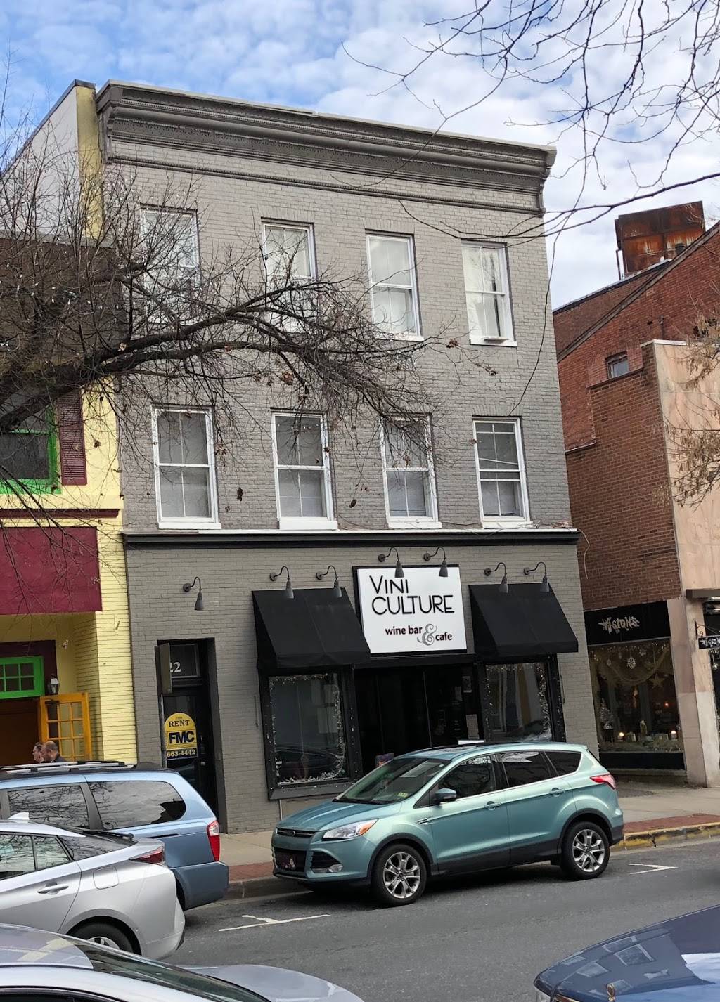 Vini Culture Wine Bar & Cafe | restaurant | 20 N Market St, Frederick, MD 21701, USA | 3016952816 OR +1 301-695-2816