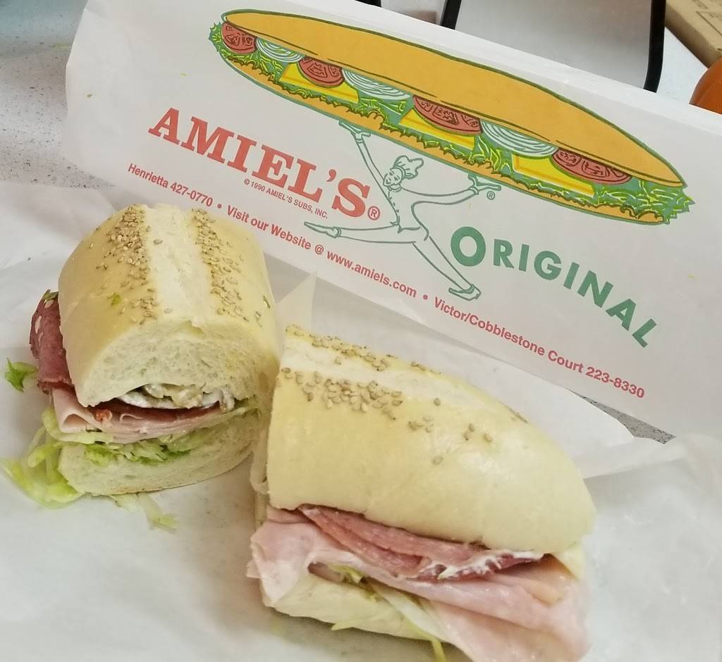 Amiels Subs & Roast Beef | restaurant | 60 Cobblestone Ct Dr, Victor, NY 14564, USA | 5852238330 OR +1 585-223-8330